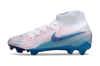 Men's Nike Phantom Luna Elite FG Firm Ground High-Tops Football Boots - Pink/White/Blue