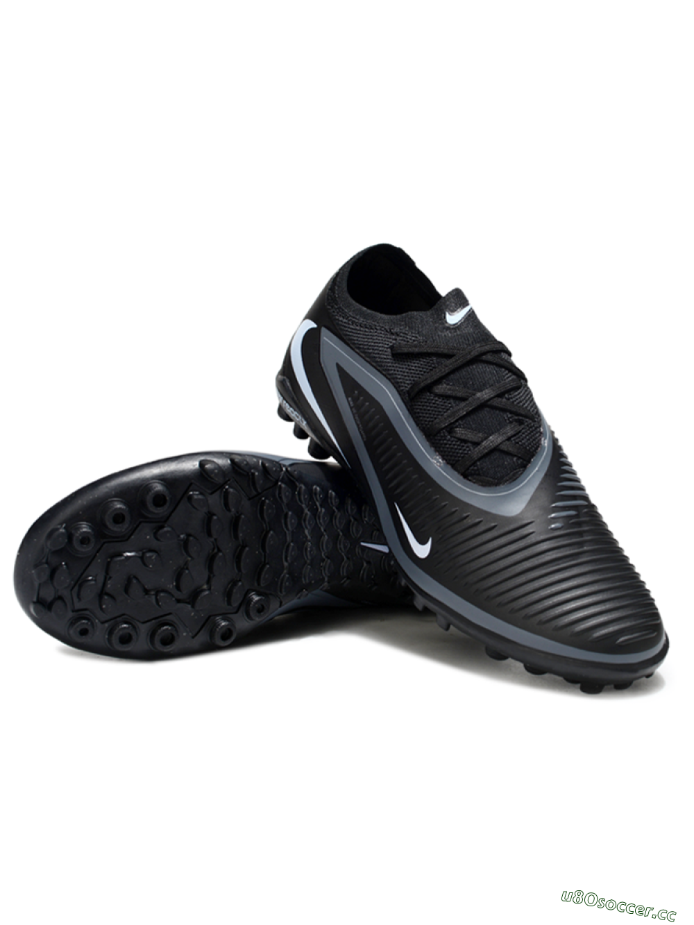 Unisex Nike Phantom 6 Low Elite TF Artificial Turf Low-Tops Football Shoes - Black/Jade 3