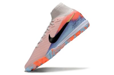 Unisex Nike Air Zoom Mercurial Superfly 10 Elite TF Artificial Turf High-Tops Football Shoes - Pink/Red/Blue