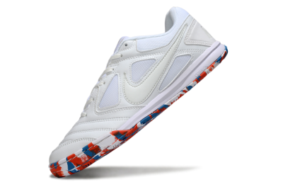 Men's Supreme x Nike SB Gato IC Indoor & Futsal Low-Tops Football Shoes - White/Blue/Red
