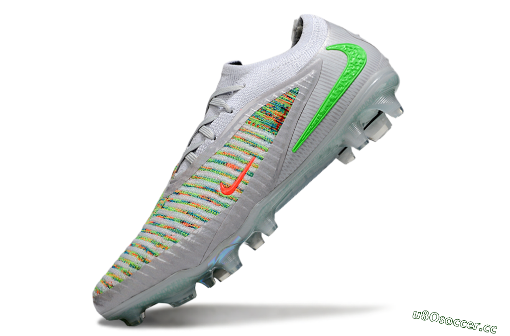 Unisex Nike Phantom 6 Low Elite FG Firm Ground Low-Tops Football Boots - White/Red/Yellow 6