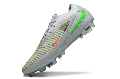 Unisex Nike Phantom 6 Low Elite FG Firm Ground Low-Tops Football Boots - White/Red/Yellow