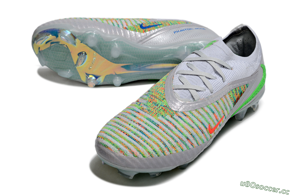 Unisex Nike Phantom 6 Low Elite FG Firm Ground Low-Tops Football Boots - White/Red/Yellow 3