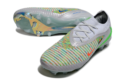 Unisex Nike Phantom 6 Low Elite FG Firm Ground Low-Tops Football Boots - White/Red/Yellow