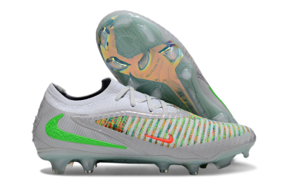 Unisex Nike Phantom 6 Low Elite FG Firm Ground Low-Tops Football Boots - White/Red/Yellow