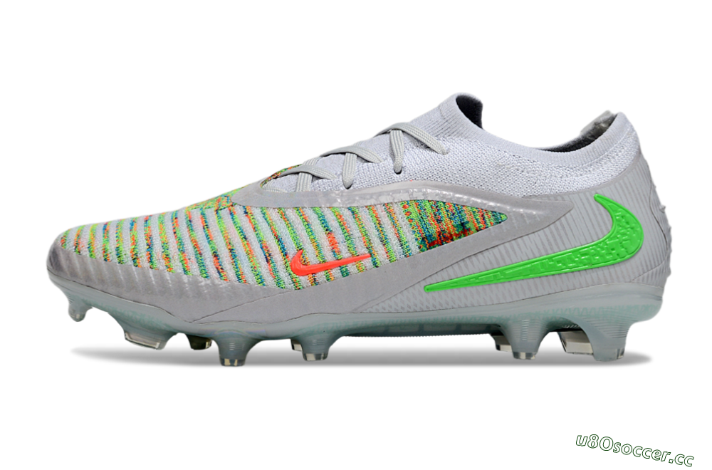 Unisex Nike Phantom 6 Low Elite FG Firm Ground Low-Tops Football Boots - White/Red/Yellow 0