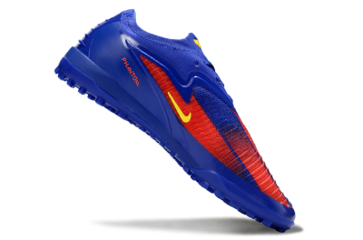 Men's Nike Phantom 6 Low Elite TF Artificial Turf Low-Tops Football Shoes - Blue/Red/Yellow