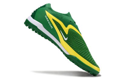 Men's Nike Phantom 6 Low Elite TF Artificial Turf Low-Tops Football Shoes - Green/Yellow/White