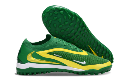 Men's Nike Phantom 6 Low Elite TF Artificial Turf Low-Tops Football Shoes - Green/Yellow/White