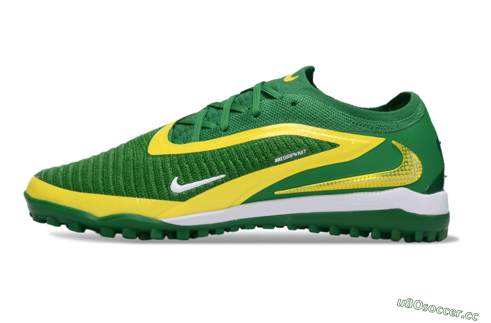 Men's Nike Phantom 6 Low Elite TF Artificial Turf Low-Tops Football Shoes - Green/Yellow/White 0