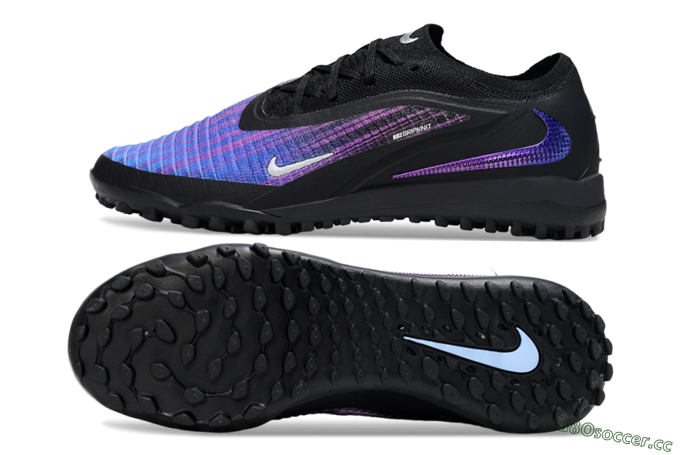 Men's Nike Phantom 6 Low Elite TF Artificial Turf Low-Tops Football Shoes - Blue/Purple/Black 1