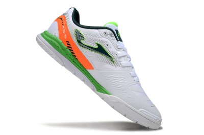 Men's Joma Top Flex IC Indoor & Futsal Low-Tops Football Shoes - White/Yellow/Red