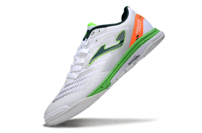 Men's Joma Top Flex IC Indoor & Futsal Low-Tops Football Shoes - White/Yellow/Red