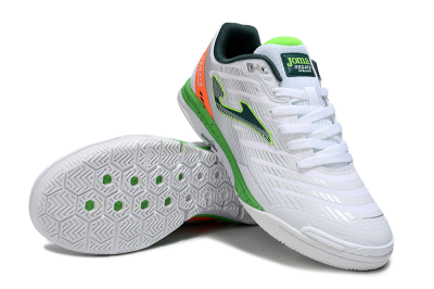 Men's Joma Top Flex IC Indoor & Futsal Low-Tops Football Shoes - White/Yellow/Red