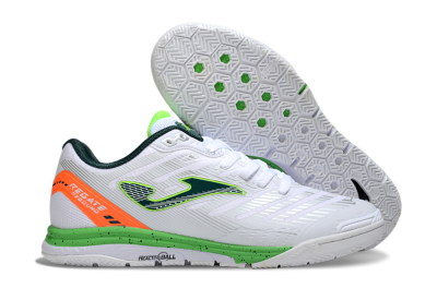 Men's Joma Top Flex IC Indoor & Futsal Low-Tops Football Shoes - White/Yellow/Red