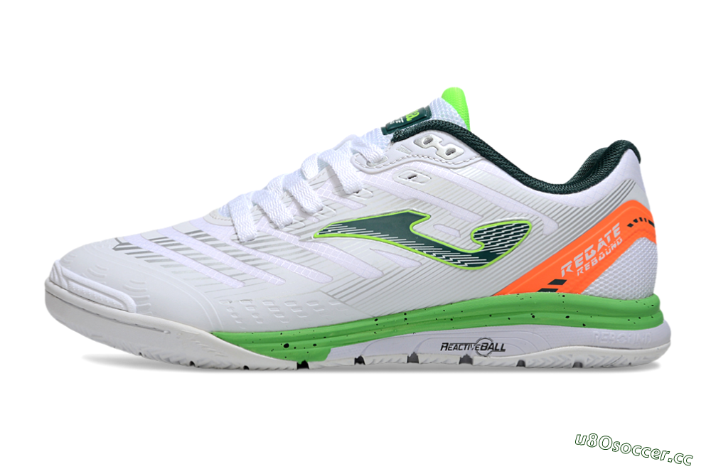 Men's Joma Top Flex IC Indoor & Futsal Low-Tops Football Shoes - White/Yellow/Red 0