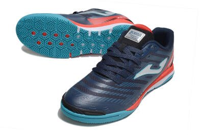 Men's Joma Top Flex IC Indoor & Futsal Low-Tops Football Shoes - Blue/Silver/Red