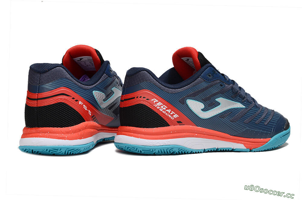 Men's Joma Top Flex IC Indoor & Futsal Low-Tops Football Shoes - Blue/Silver/Red 6
