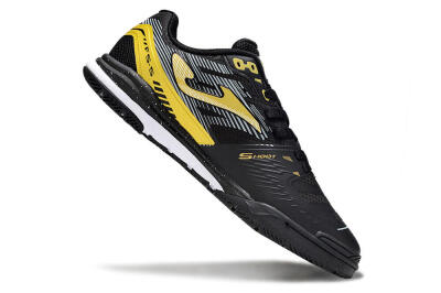Men's Joma Top Flex IC Indoor & Futsal Low-Tops Football Shoes - Black/Gold/White