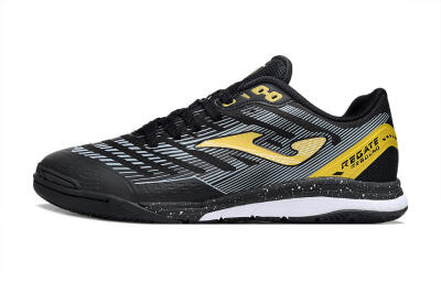 Men's Joma Top Flex IC Indoor & Futsal Low-Tops Football Shoes - Black/Gold/White