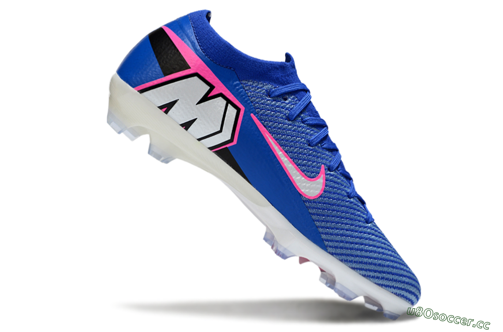 Unisex Nike Air Zoom Mercurial Vapor 16 Elite FG Firm Ground Low-Tops Football Boots - Blue/Pink/Silver 4