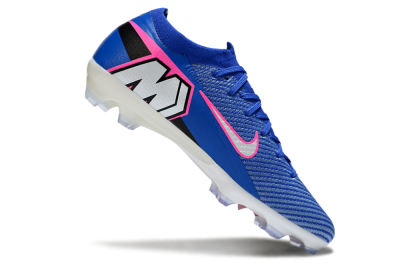 Unisex Nike Air Zoom Mercurial Vapor 16 Elite FG Firm Ground Low-Tops Football Boots - Blue/Pink/Silver