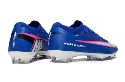 Unisex Nike Air Zoom Mercurial Vapor 16 Elite FG Firm Ground Low-Tops Football Boots - Blue/Pink/Silver