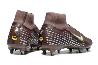 Men's Nike Air Zoom Mercurial Superfly 10 Elite SG Soft Ground High-Tops Football Boots - Brown/Yellow/White