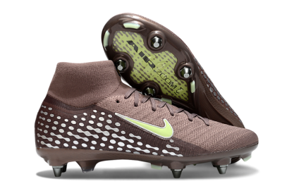 Men's Nike Air Zoom Mercurial Superfly 10 Elite SG Soft Ground High-Tops Football Boots - Brown/Yellow/White