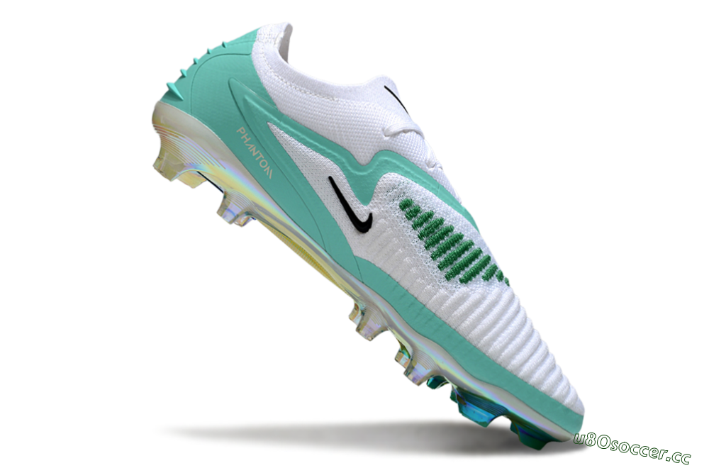 Unisex Nike Phantom 6 Low Elite FG Firm Ground Low-Tops Football Boots - White/Jade/Black 4