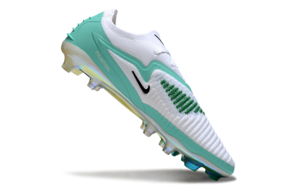 Unisex Nike Phantom 6 Low Elite FG Firm Ground Low-Tops Football Boots - White/Jade/Black