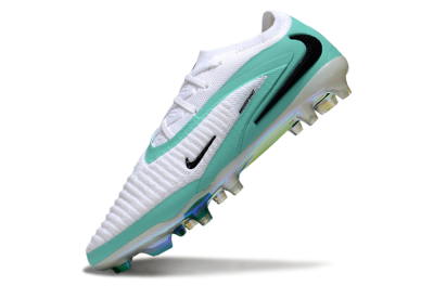 Unisex Nike Phantom 6 Low Elite FG Firm Ground Low-Tops Football Boots - White/Jade/Black
