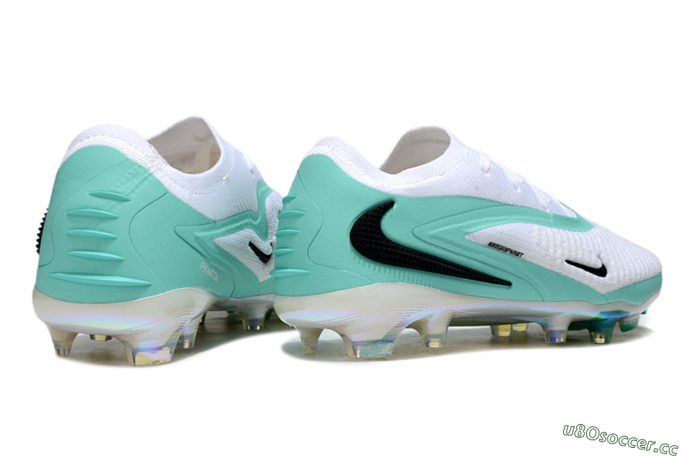 Unisex Nike Phantom 6 Low Elite FG Firm Ground Low-Tops Football Boots - White/Jade/Black 6