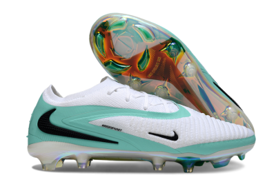 Unisex Nike Phantom 6 Low Elite FG Firm Ground Low-Tops Football Boots - White/Jade/Black