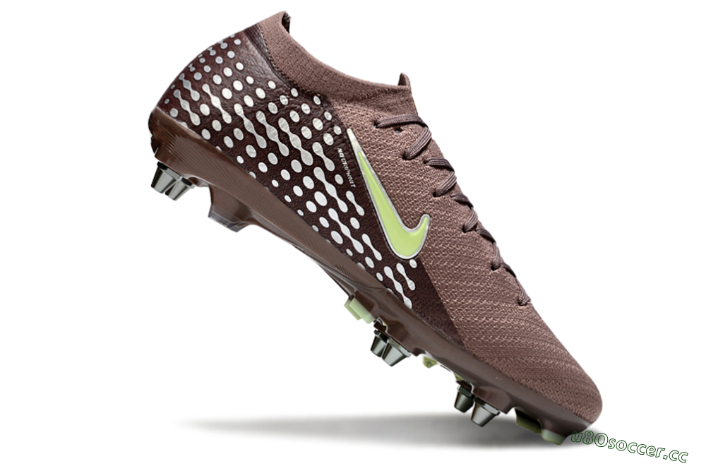 Men's Nike Air Zoom Mercurial Vapor 16 Elite SG Soft Ground Low-Tops Football Boots - Brown/Yellow/White 4