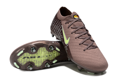 Men's Nike Air Zoom Mercurial Vapor 16 Elite SG Soft Ground Low-Tops Football Boots - Brown/Yellow/White