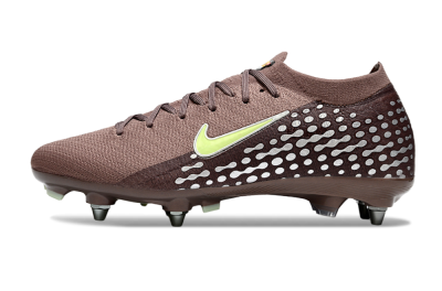 Men's Nike Air Zoom Mercurial Vapor 16 Elite SG Soft Ground Low-Tops Football Boots - Brown/Yellow/White