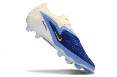 Unisex Nike Phantom 6 Low Elite FG Firm Ground Low-Tops Football Boots - Blue/White/Black