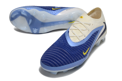 Unisex Nike Phantom 6 Low Elite FG Firm Ground Low-Tops Football Boots - Blue/White/Black