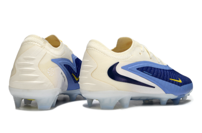 Unisex Nike Phantom 6 Low Elite FG Firm Ground Low-Tops Football Boots - Blue/White/Black