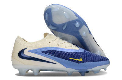 Unisex Nike Phantom 6 Low Elite FG Firm Ground Low-Tops Football Boots - Blue/White/Black