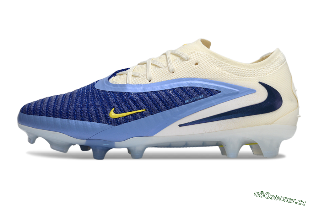 Unisex Nike Phantom 6 Low Elite FG Firm Ground Low-Tops Football Boots - Blue/White/Black 0