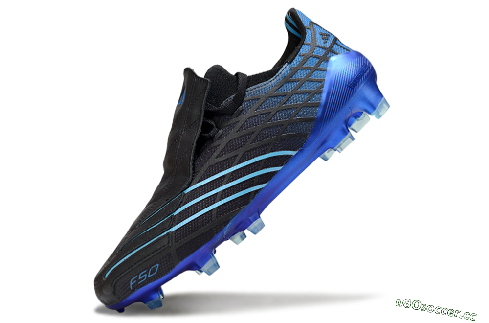 Unisex Adidas F50 Spider Remake FG Firm Ground Low-Tops Football Boots - Black/Blue 5