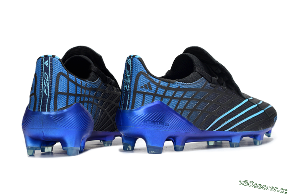 Unisex Adidas F50 Spider Remake FG Firm Ground Low-Tops Football Boots - Black/Blue 6