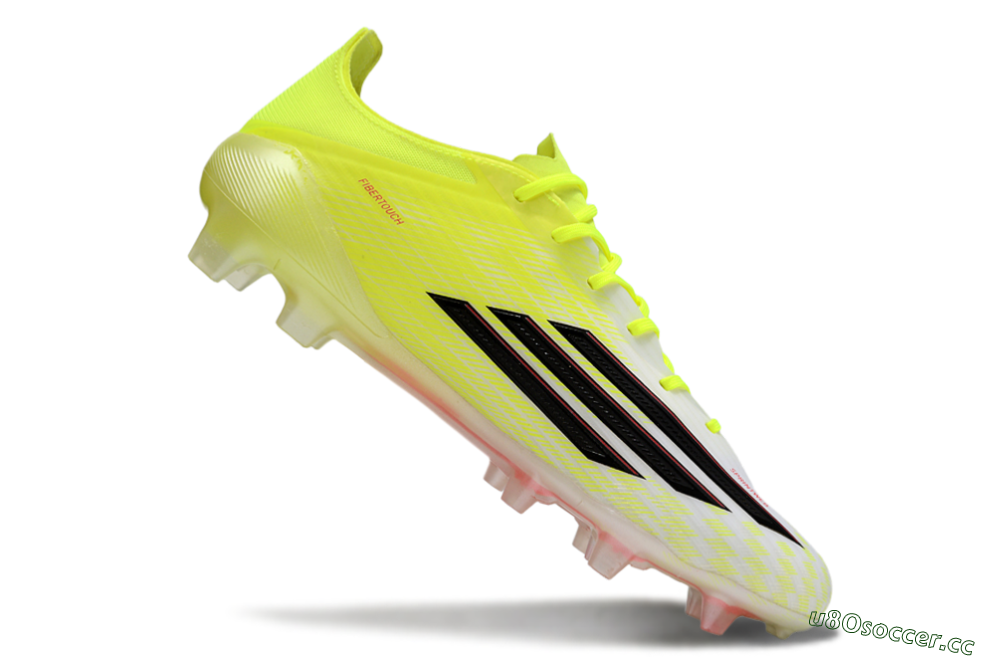 Unisex Adidas F50 Elite FG Firm Ground Low-Tops Football Boots - Yellow/Black/Red 4