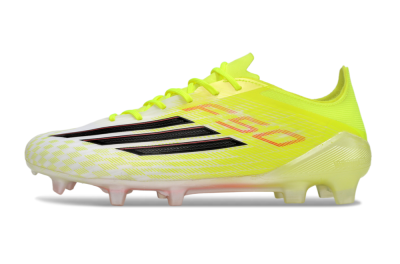 Unisex Adidas F50 Elite FG Firm Ground Low-Tops Football Boots - Yellow/Black/Red