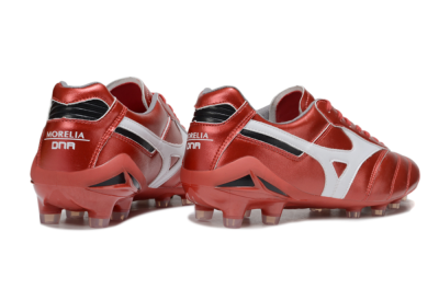 Men's Mizuno Morelia 2 FG Firm Ground Low-Tops Football Boots - Red/White