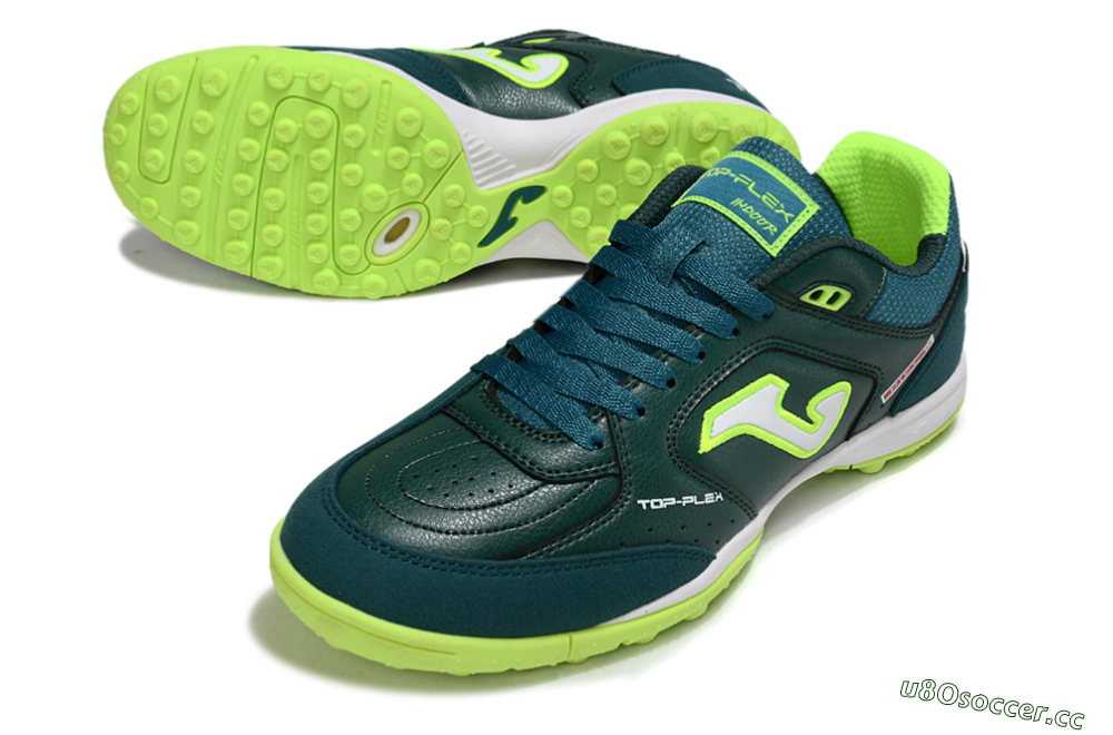 Men's Joma Top Flex TF Artificial Turf Low-Tops Football Shoes - Green/Yellow/White 3
