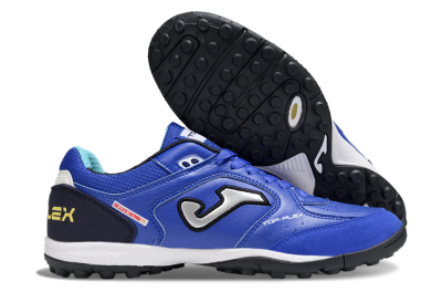 Men's Joma Top Flex TF Artificial Turf Low-Tops Football Shoes - Blue/Black/Silver
