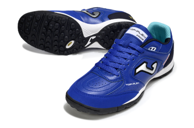 Men's Joma Top Flex TF Artificial Turf Low-Tops Football Shoes - Blue/Black/Silver